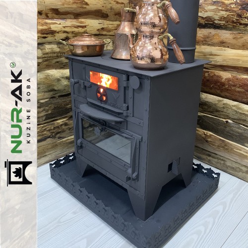 Camlı Kömür Kuzinesi 60x45 